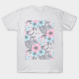 Flowers Pattern Artwork, Floral Pattern Design T-Shirt